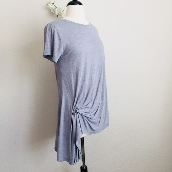 Gathered Grey Tee - Picture 2 of 5